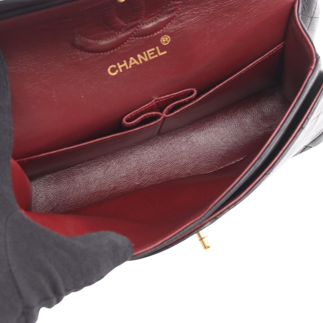 Chanel Small Classic Cuir d’agneau Double rabat
