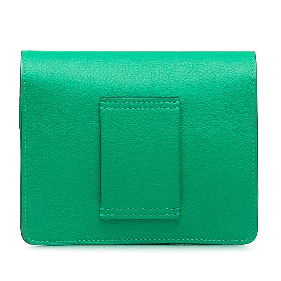 Evercolor Roulis Slim Wallet Green - Gaby Paris