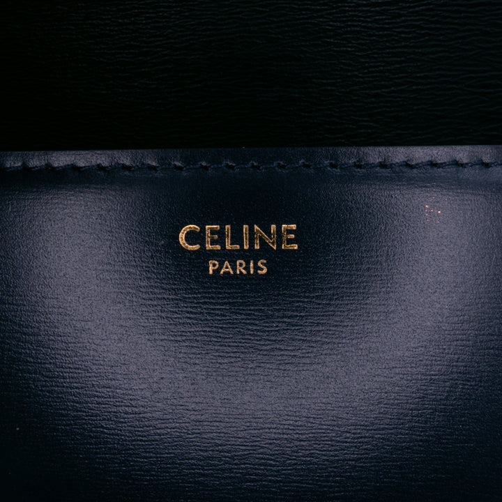 Teen Shiny Calfskin Triomphe Crossbody Blue - Gaby Paris
