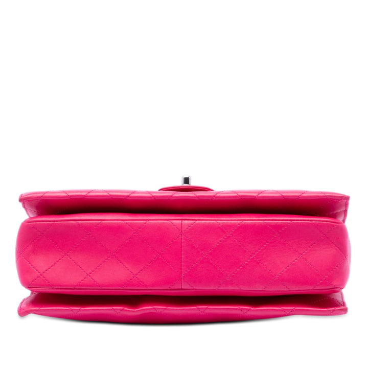 Chanel Jumbo Matelassé Cuir d’agneau 3 Accordion Double rabat