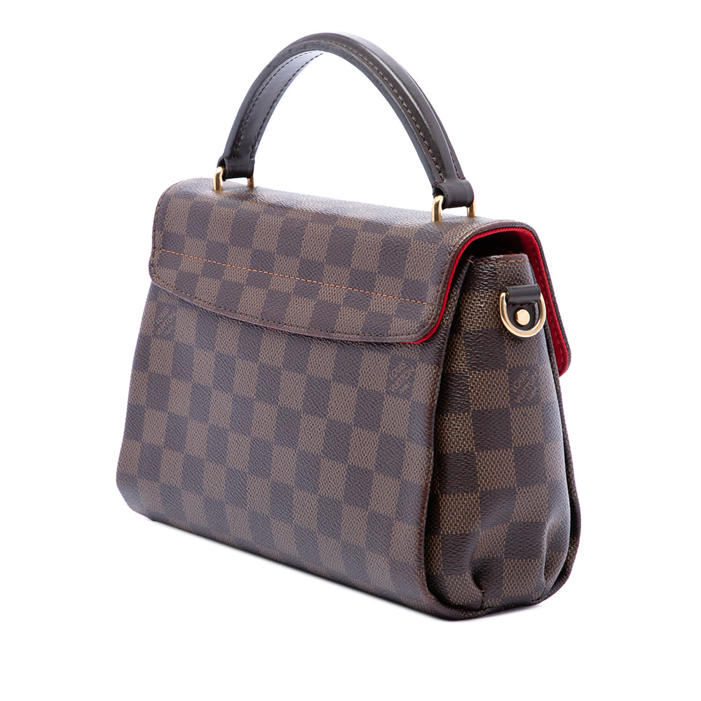 Louis Vuitton Sac à main Croisette Damier Ébène Marron – vue 2 – GABY PARIS
