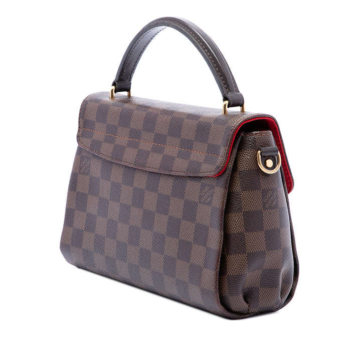Louis Vuitton Sac à main Croisette Damier Ébène Marron – vue 2 – GABY PARIS