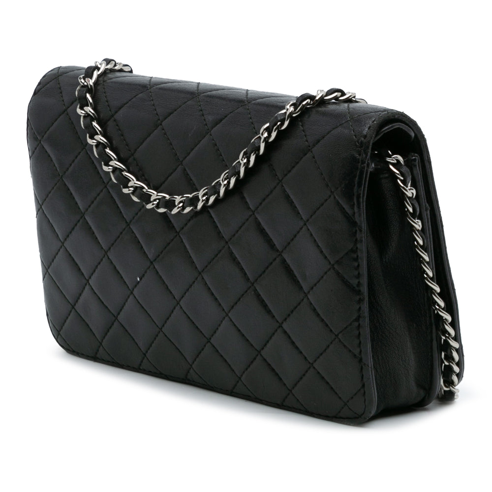 Chanel CC Quilted Cuir d’agneau Diamond Wallet On Chain Noir – GABY PARIS Authentique
