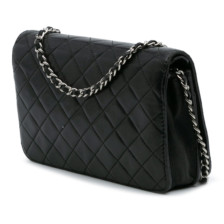 Chanel CC Quilted Cuir d’agneau Diamond Wallet On Chain Noir – GABY PARIS Authentique