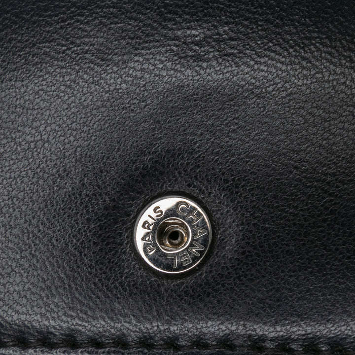 Chanel CC Quilted Cuir d’agneau Diamond Wallet On Chain Noir – GABY PARIS Authentique