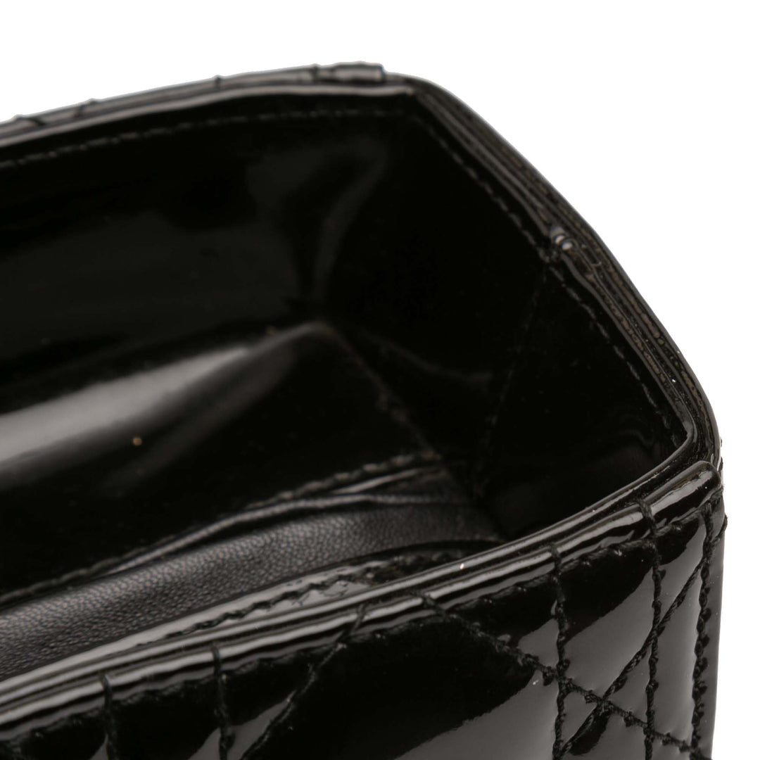 Dior Large Cuir verni Cannage Lady Dior