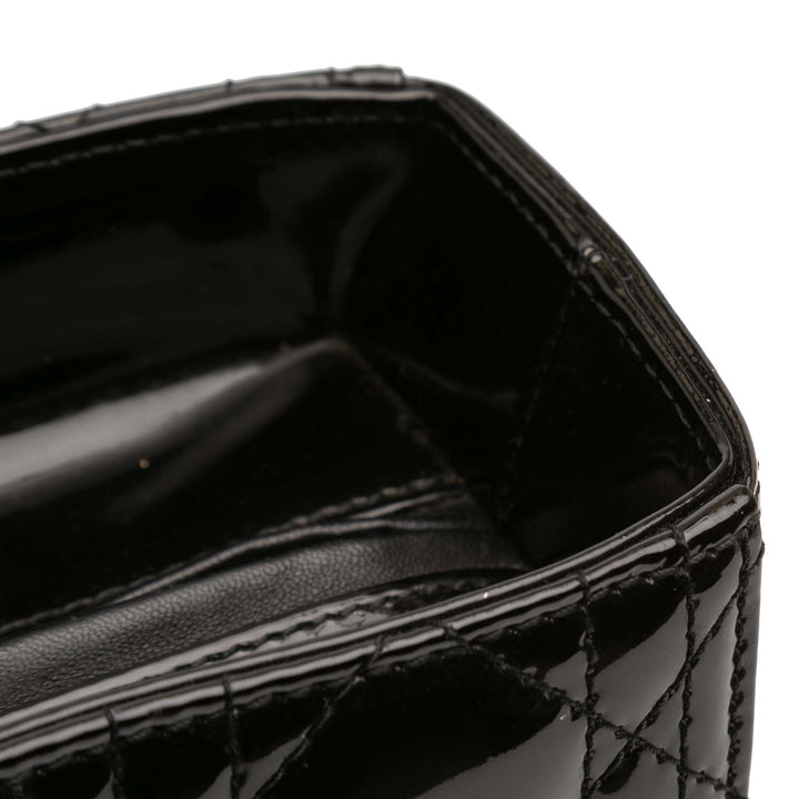 Dior Large Cuir verni Cannage Lady Dior