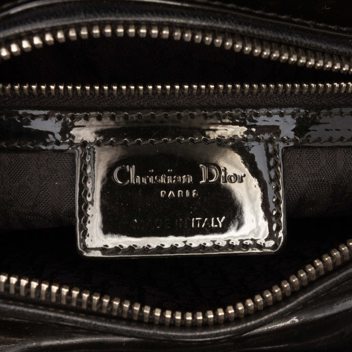 Dior Large Cuir verni Cannage Lady Dior