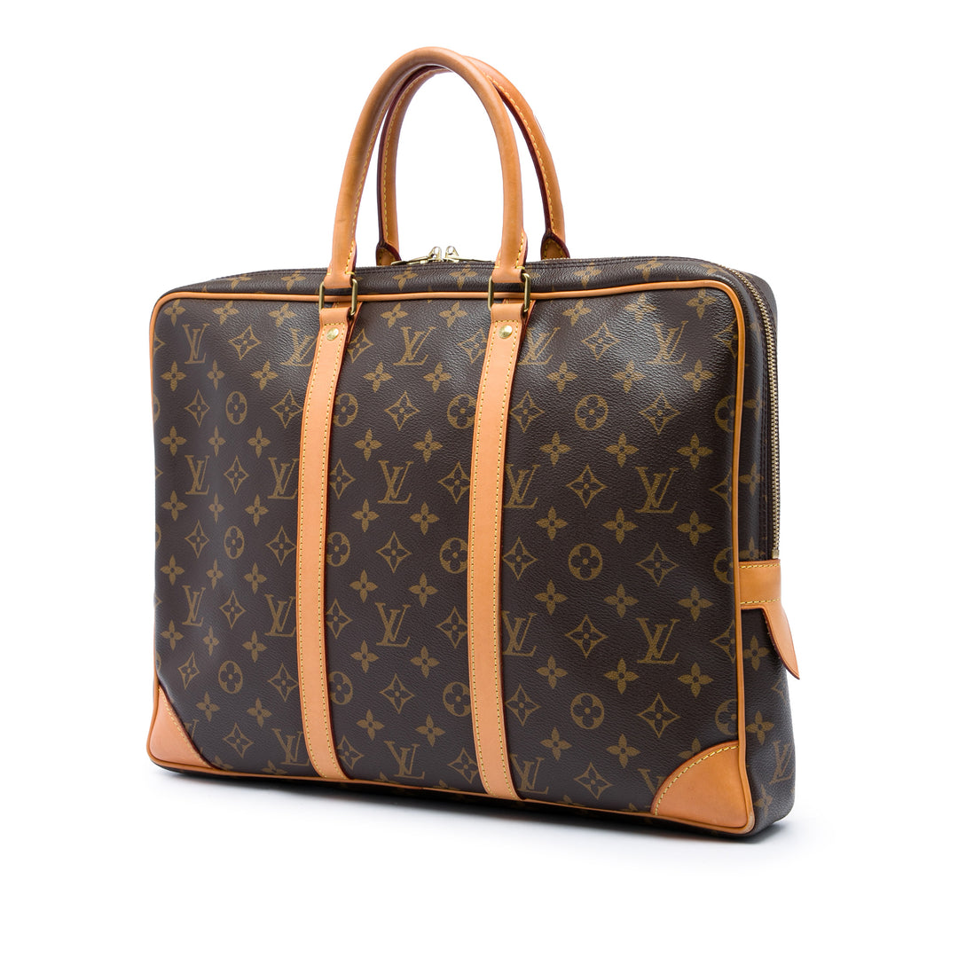 Porte Documents Voyage Monogram Marron