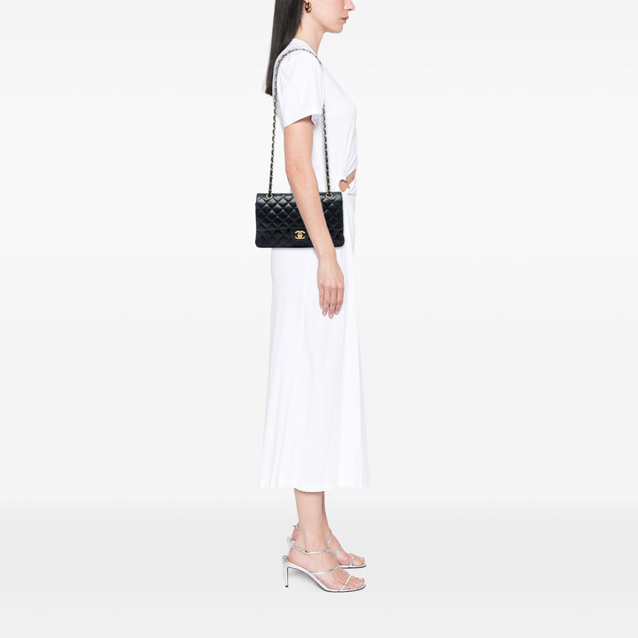 Chanel Medium Classic Cuir d’agneau Double rabat