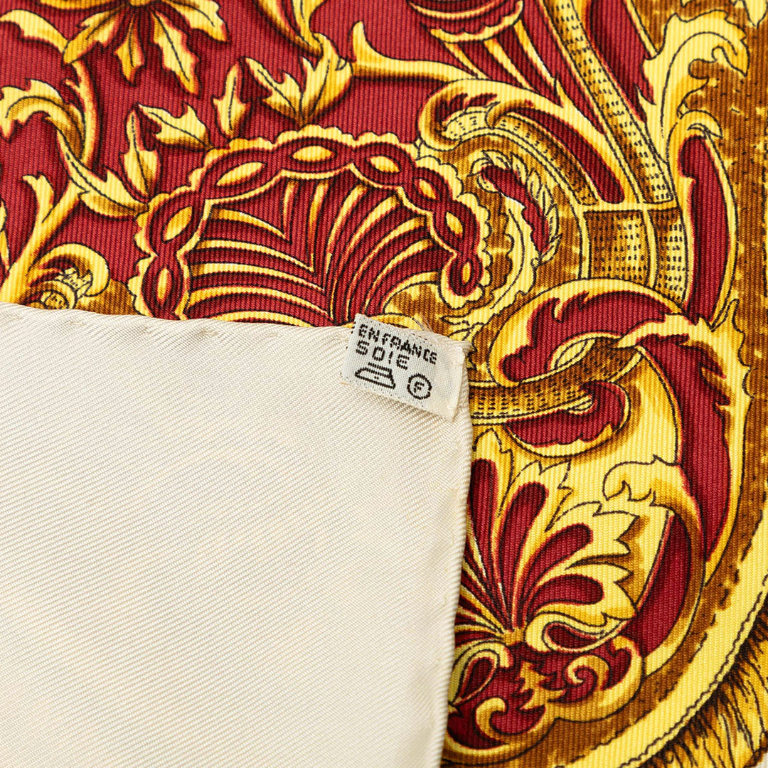 Hermès Selles a Housse Foulard 90 Blanc