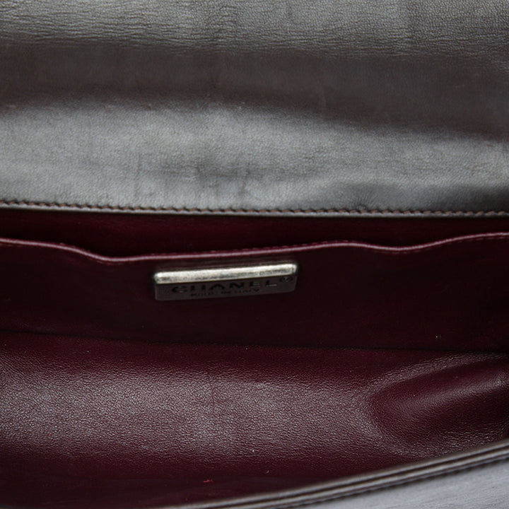 Chanel Sac bandoulière Pony Hair Boy à rabat Moyen Cuir d'agneau Marron – vue 4 – GABY PARIS