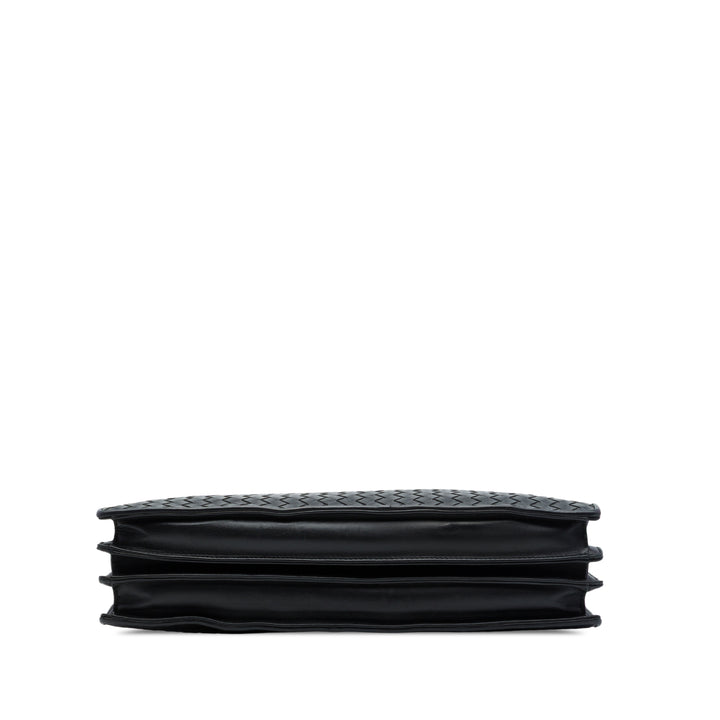 Bottega Veneta Intrecciato Business Sac nappa Noir – vue 3 – GABY PARIS