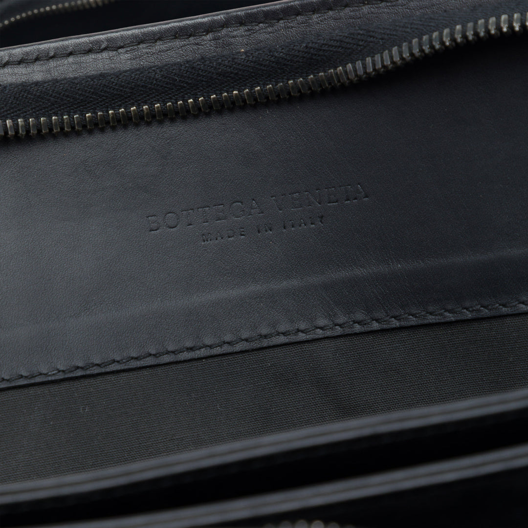 Bottega Veneta Intrecciato Business Sac nappa Noir – vue 5 – GABY PARIS