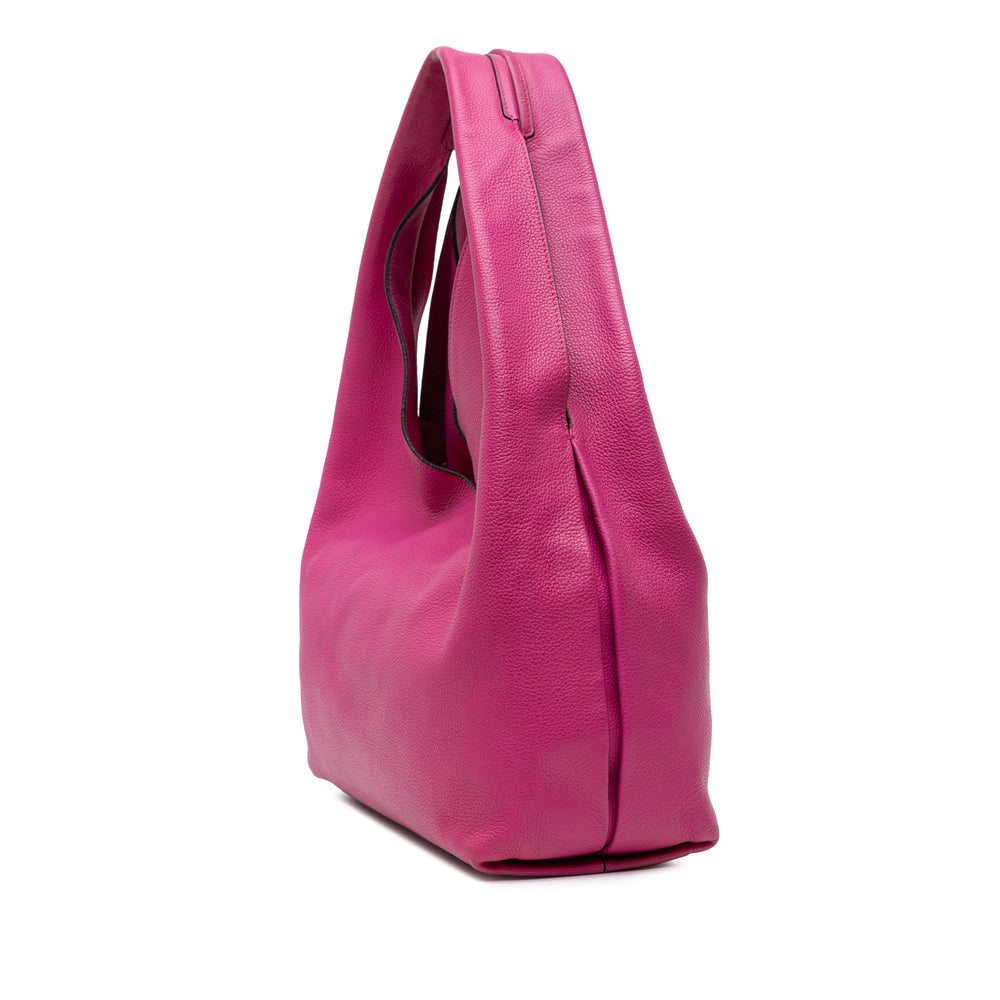 Leather Dunas Hobo Pink - Gaby Paris