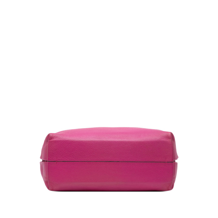Leather Dunas Hobo Pink - Gaby Paris