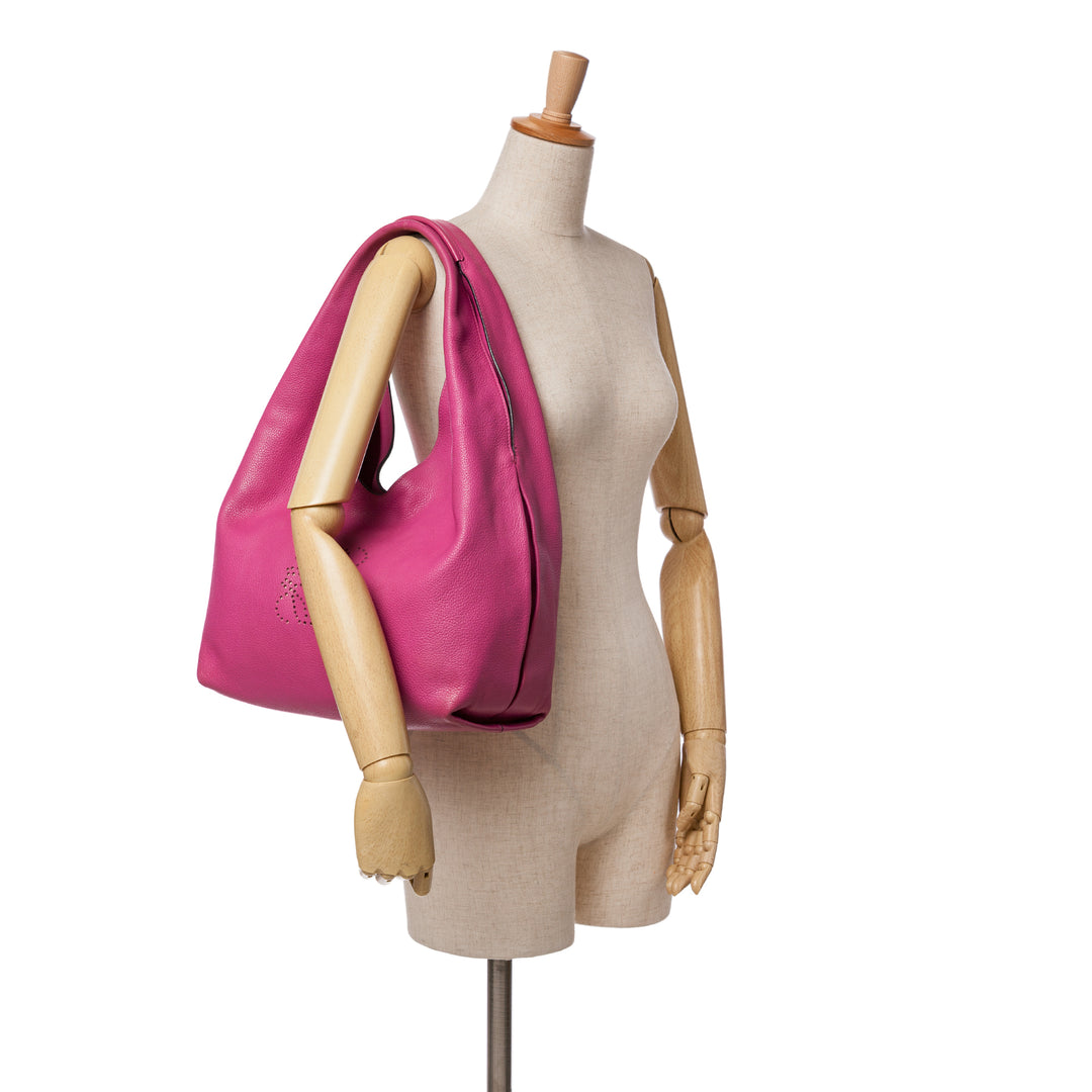 Leather Dunas Hobo Pink - Gaby Paris