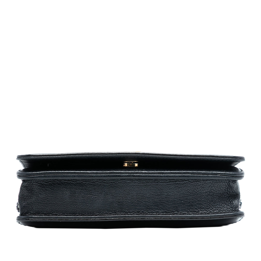 Chanel CC Matelassé Cuir verni vieilli Cuir de veau Gabrielle Wallet on Chain