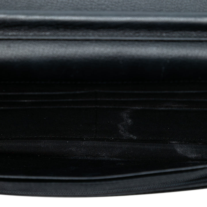 Chanel CC Matelassé Cuir verni vieilli Cuir de veau Gabrielle Wallet on Chain