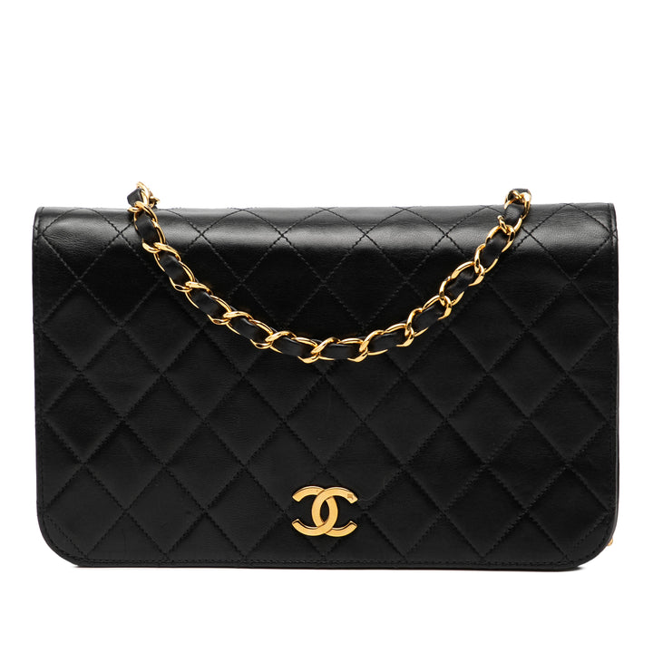 Chanel CC Matelassé Cuir d’agneau Full Simple rabat