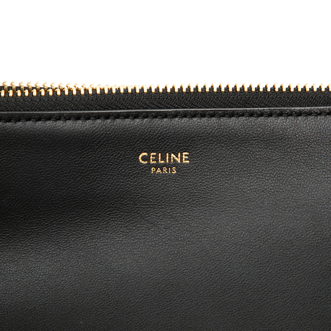 Trio Sac Petit Cuir d'agneau Noir