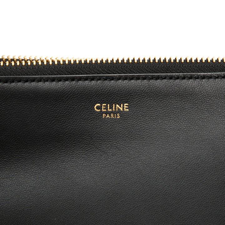 Trio Sac Petit Cuir d'agneau Noir