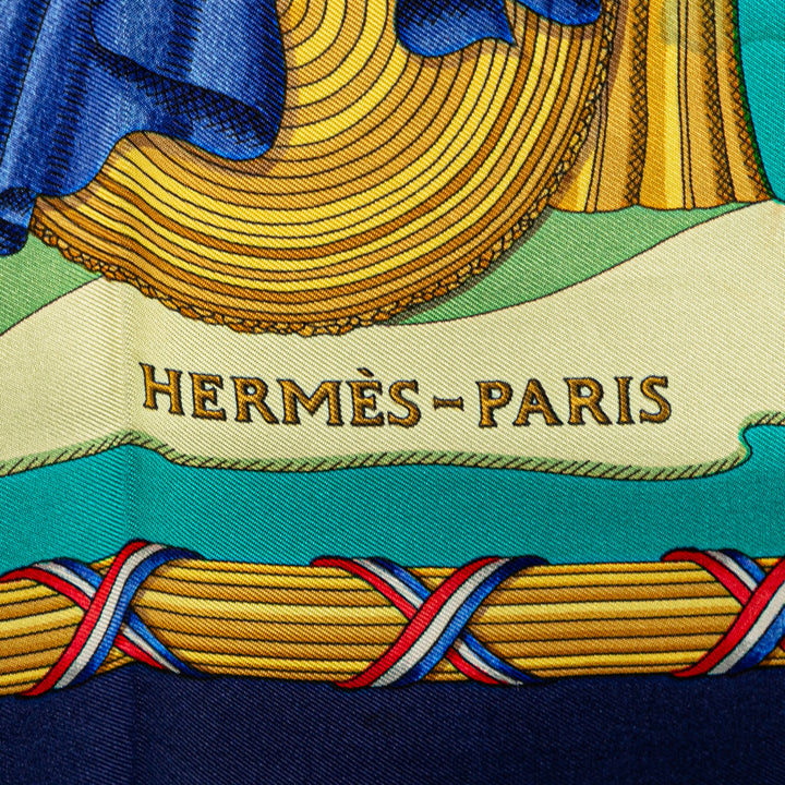 Hermès Republique Francaise Liberte Egalite Fraternite 1789 Soie Foulard – GABY PARIS Authentique