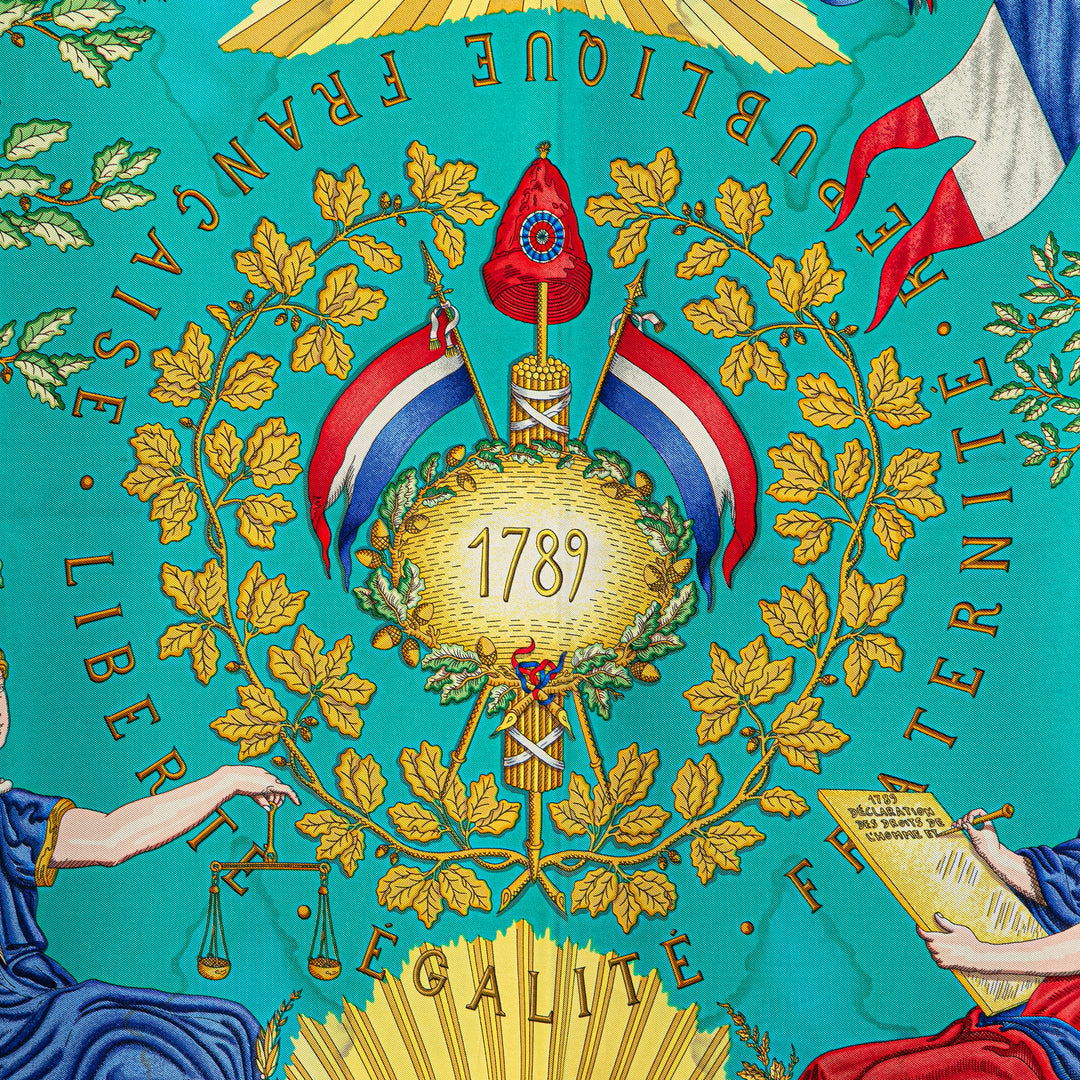 Hermès Republique Francaise Liberte Egalite Fraternite 1789 Soie Foulard – GABY PARIS Authentique
