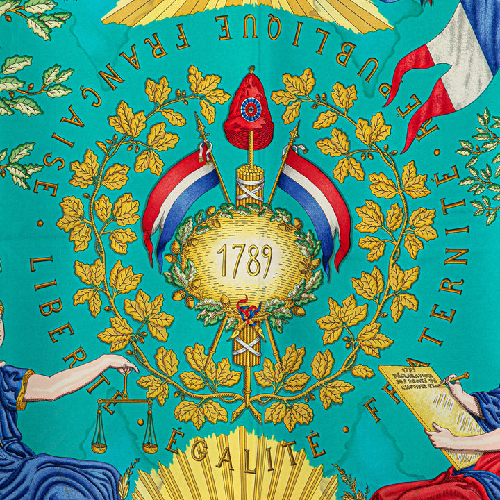 Hermès Republique Francaise Liberte Egalite Fraternite 1789 Soie Foulard – GABY PARIS Authentique