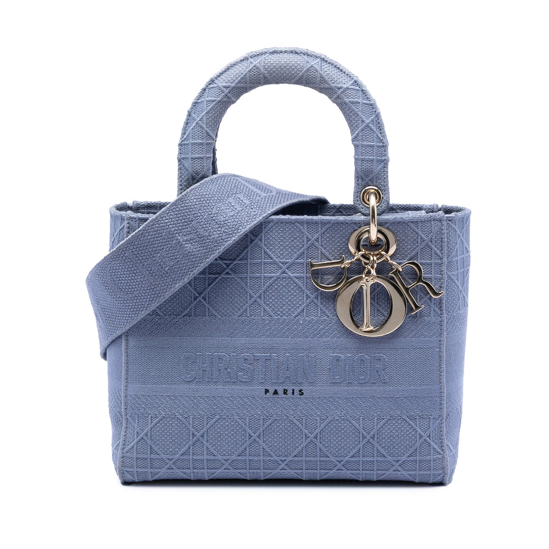 Dior Medium Toile Cannage Lady D Lite