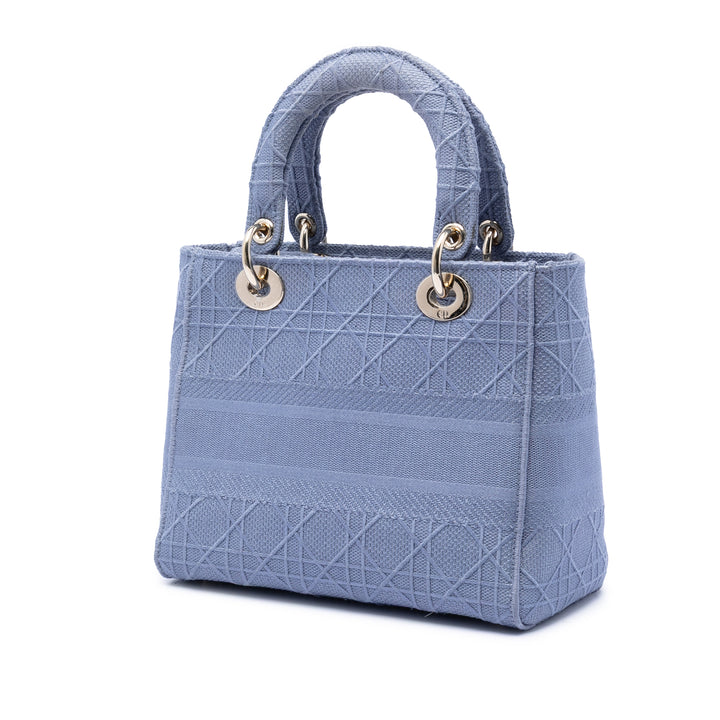Dior Medium Toile Cannage Lady D Lite