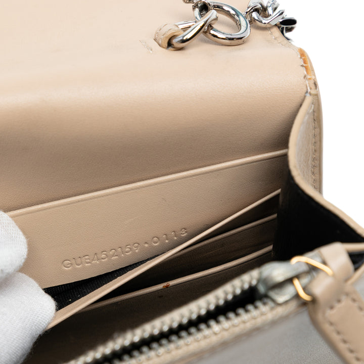 Saint Laurent Smooth Cuir de veau Monogram Kate Tassel Wallet on Chain