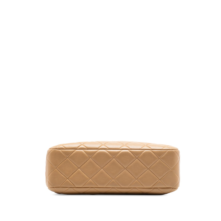 Chanel CC Matelassé Cuir d’agneau anse supérieure à rabat