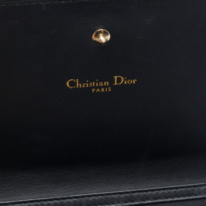 Dior Sequins Diorama Wallet on Chain Noir – vue 5 – GABY PARIS