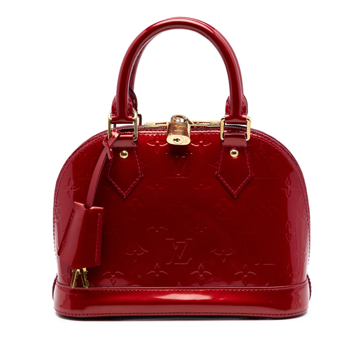 Alma BB Cuir verni Monogram Rouge
