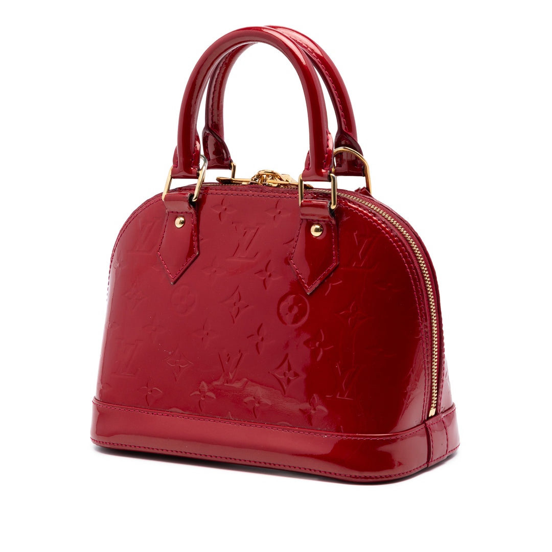Alma BB Cuir verni Monogram Rouge