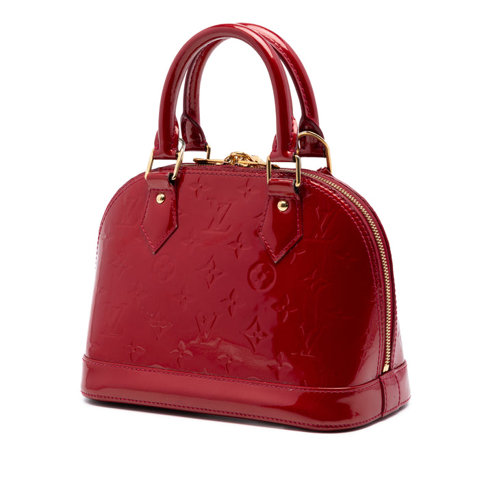 Alma BB Cuir verni Monogram Rouge