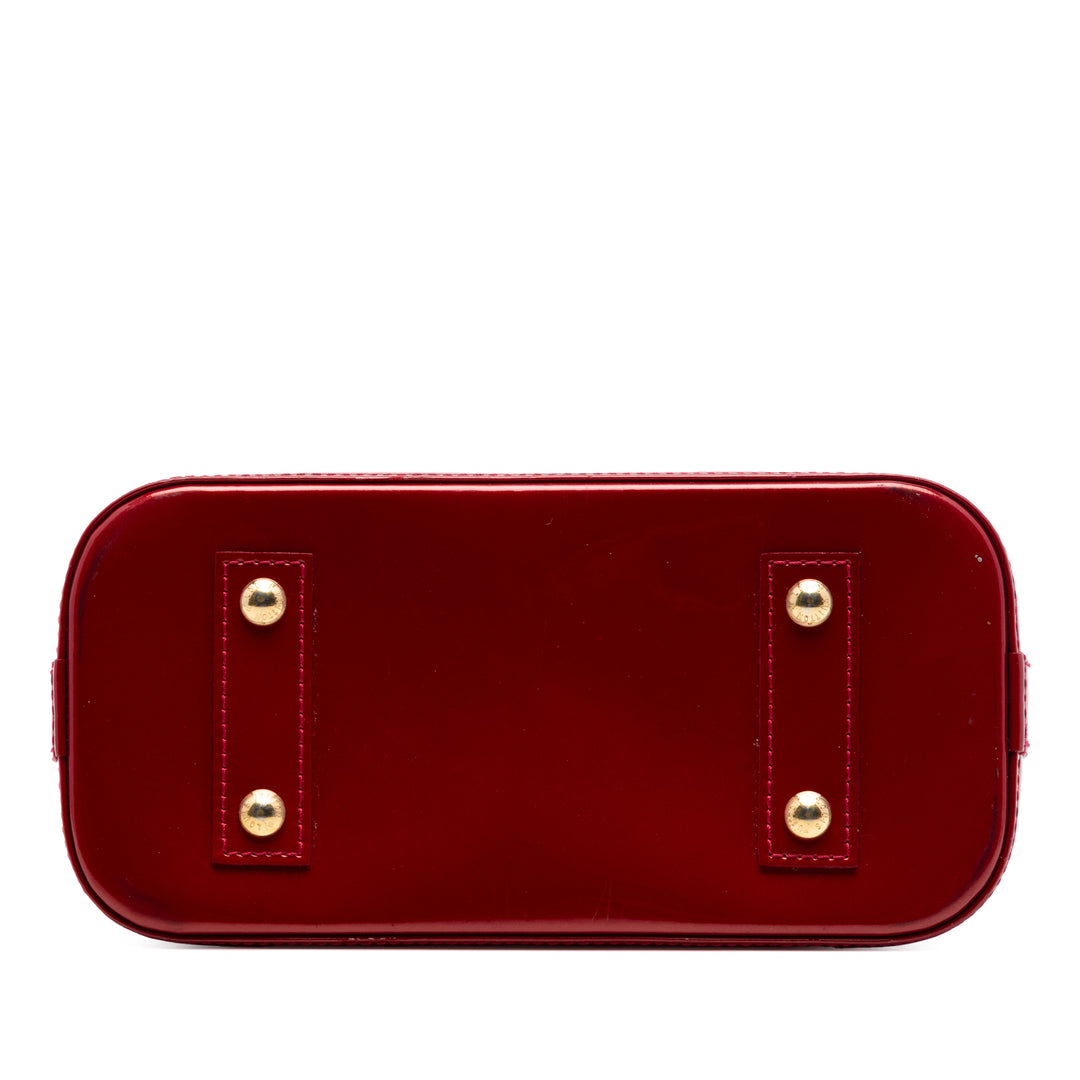 Alma BB Cuir verni Monogram Rouge