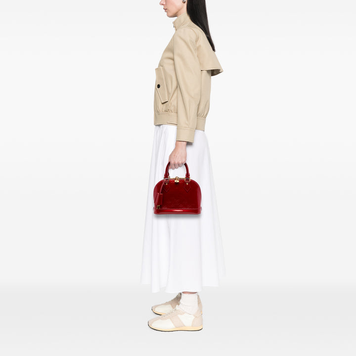 Alma BB Cuir verni Monogram Rouge