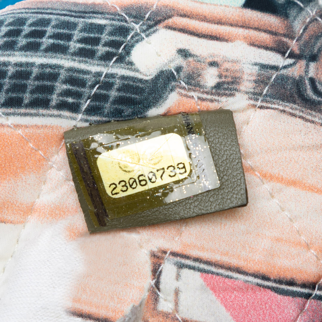 Chanel Medium Quilted Cuir d’agneau Cuba La Habana O Étui Pochette Vert