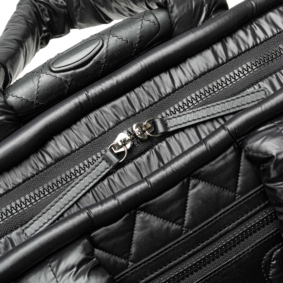 Quilted Nylon Coco Cocoon Trolley Rolling Case Black - Gaby Paris
