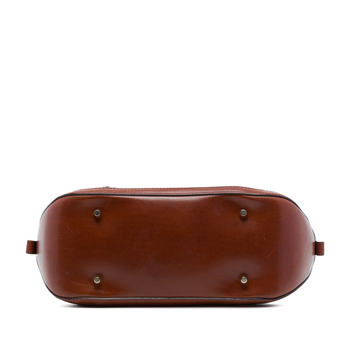 Burberry Sac à main à finitions House Check Bridle Orchard Petit Marron – vue 3 – GABY PARIS