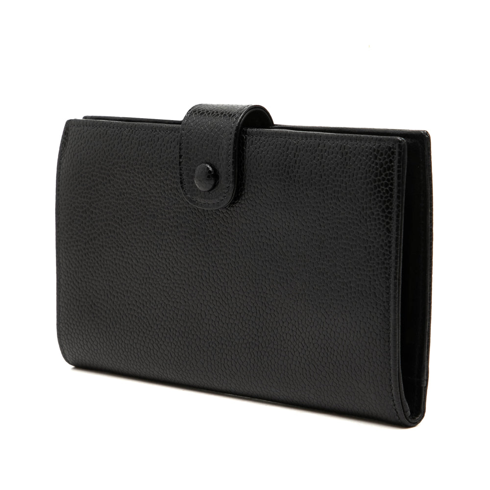 Chanel CC French Portefeuille long Cuir caviar Noir – vue 2 – GABY PARIS