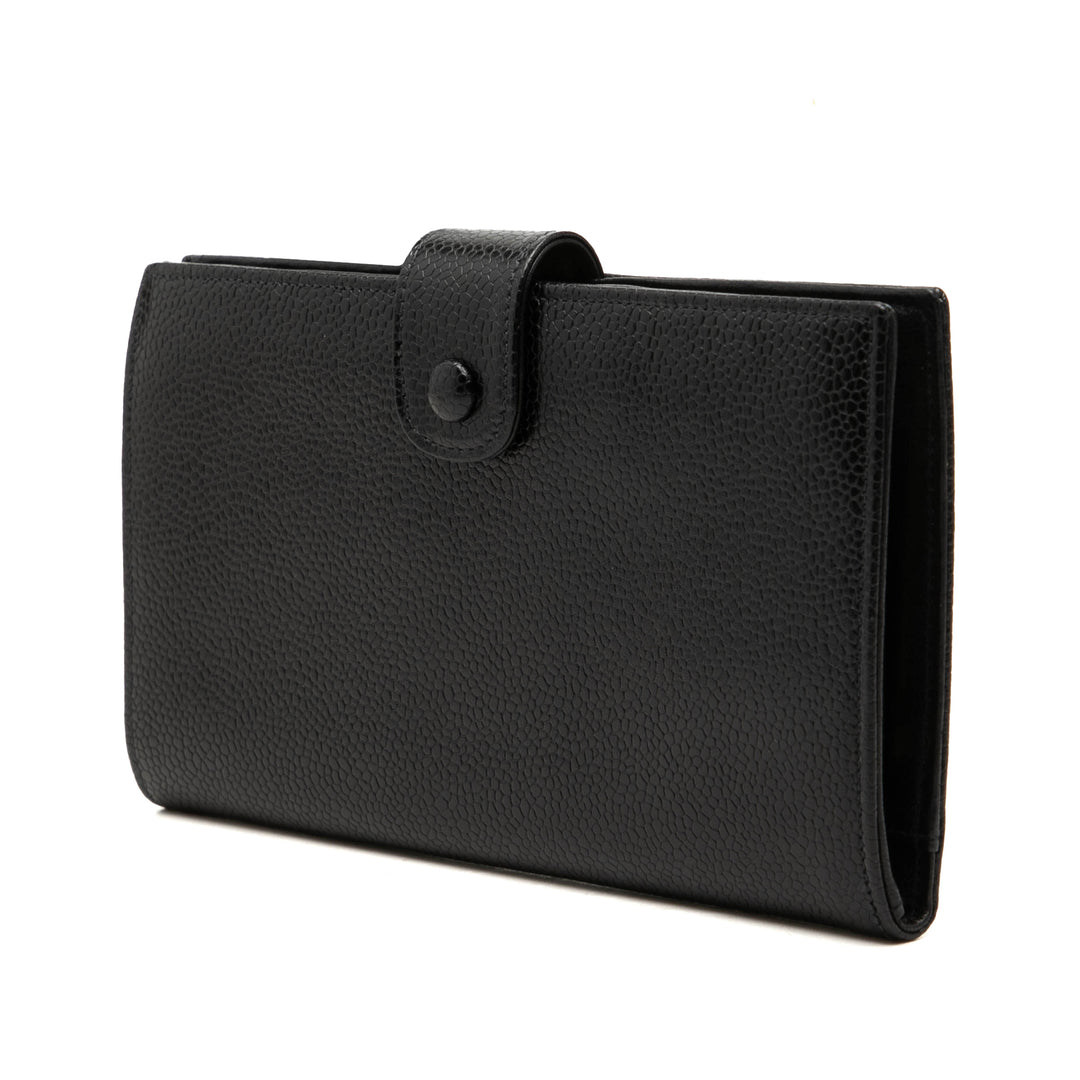 Chanel CC French Portefeuille long Cuir caviar Noir – vue 2 – GABY PARIS