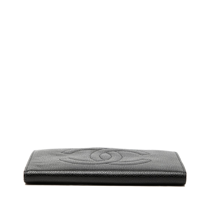 Chanel CC French Portefeuille long Cuir caviar Noir – vue 3 – GABY PARIS