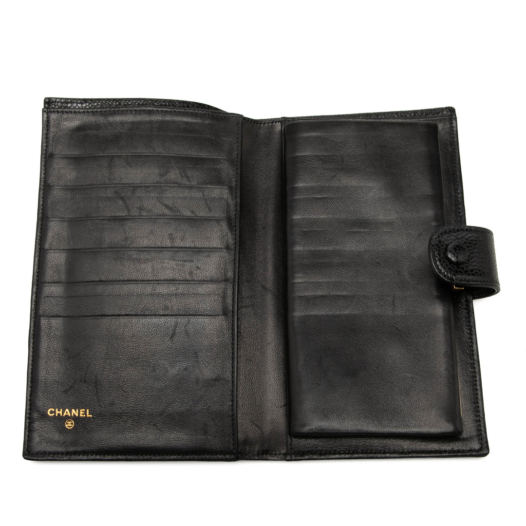 Chanel CC French Portefeuille long Cuir caviar Noir – vue 6 – GABY PARIS