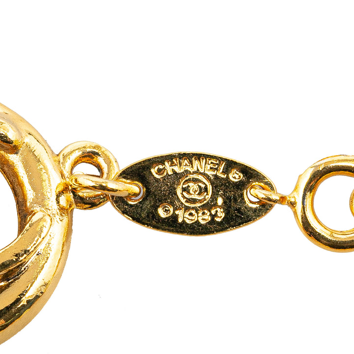 Gold Plated CC Chain Bracelet Gold - Gaby Paris