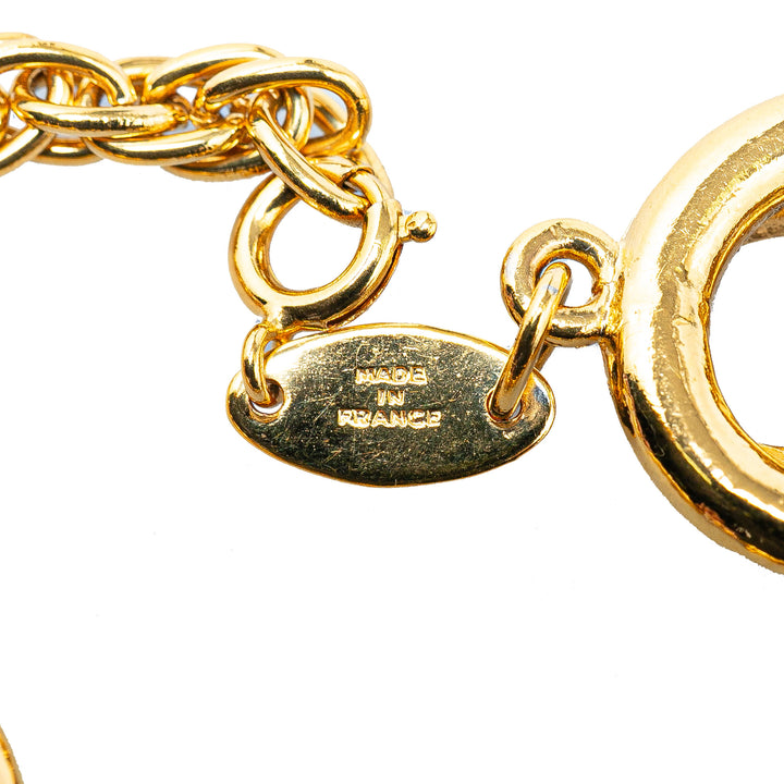 Gold Plated CC Chain Bracelet Gold - Gaby Paris