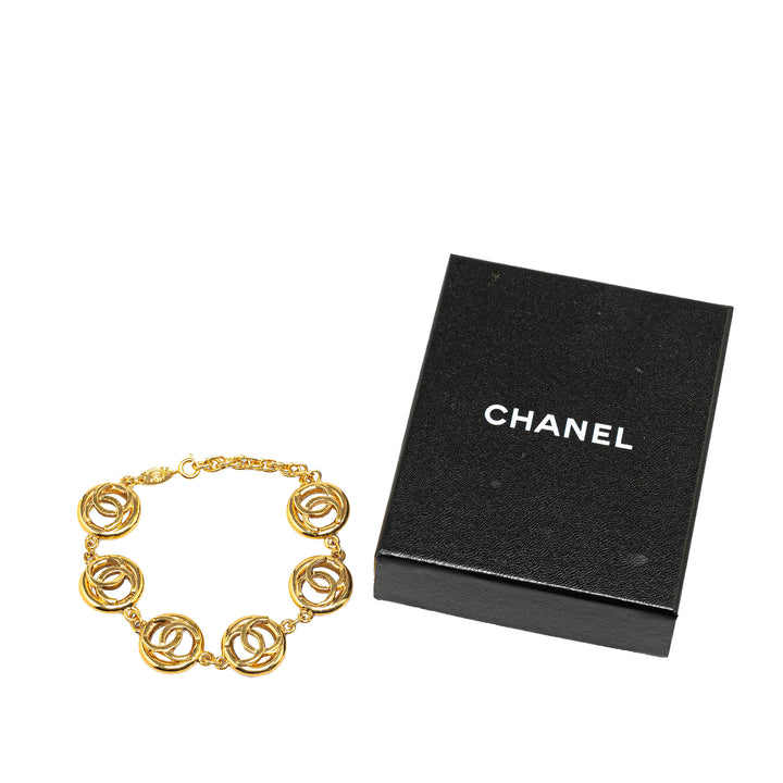Gold Plated CC Chain Bracelet Gold - Gaby Paris