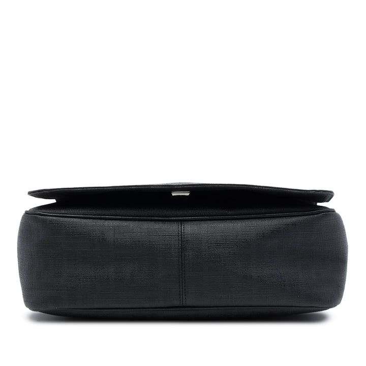 Fendi Zucca Spalmati à rabat Sac Noir – vue 3 – GABY PARIS